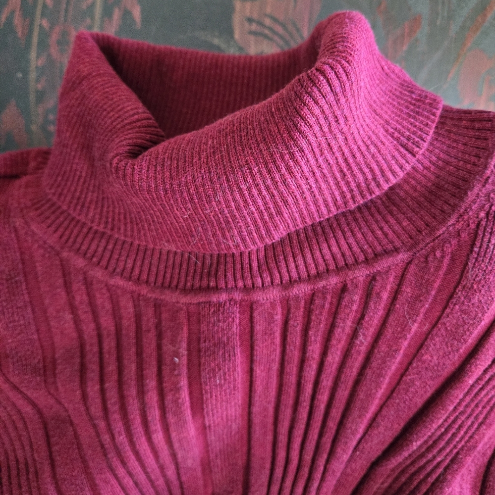 Denver Hayes Burgundy  Turtleneck  Sweater